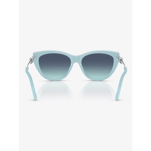 New TIFFANY & CO TF4253 80559S Black Cat-Eye Gradient Lens Sunglasses Authentic main image 6